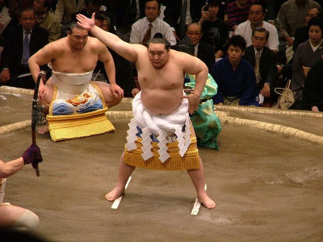 Le dohyô-iri du yokozuna Asashoryu